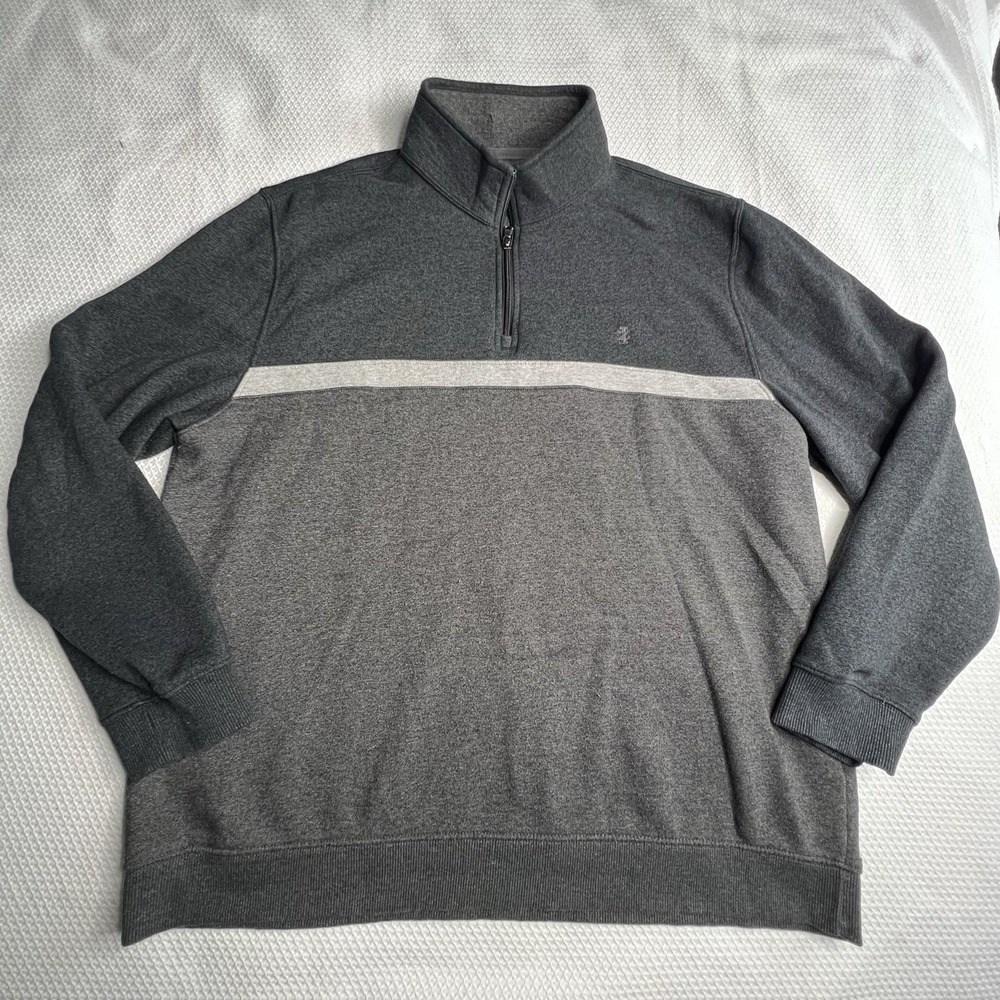 Izod Advantage Performance Stretch Sweatshirt Pullover 3/4 Zip Up Mens Size XXL